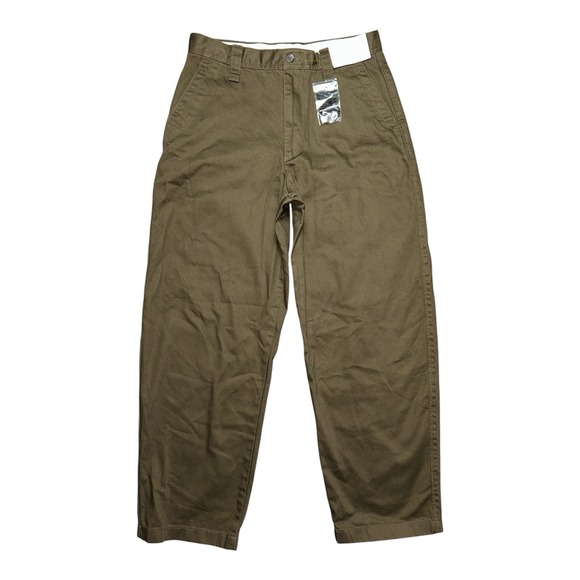 NWT Uniqlo U Wide Fit Chino Pants Men's 31X30 Dark Brown - Picture 1 of 7